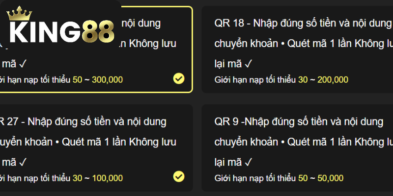 Những điều cần biết khi nạp tiền vào King88